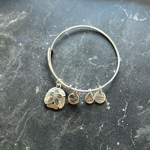 Alex and Ani  Sand Dollar Expandable Rafaelian Bangle Bracelet